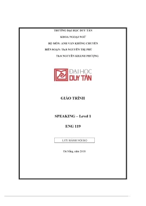 Tiểu luận giáo trình speaking 1 level eng 119