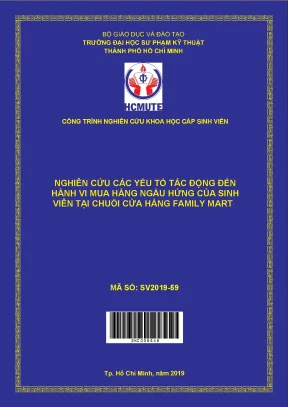 Hcmute nghiên cứu các yếu tố tác động đến hành vi mua hàng ngẫu hứng của sinh viên đh sư phạm kỹ thuật tại chuỗi cửa hàng family mart