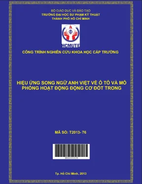 Hcmute hiệu ứng song ngữ anh việt về ô tô và mô phỏng hoạt động động cơ đốt trong