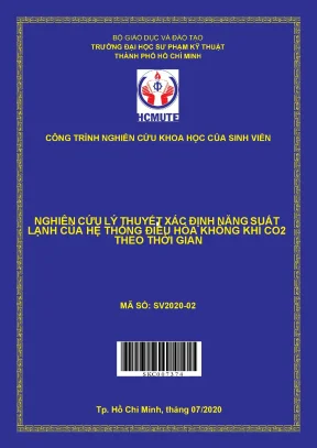 Hcmute nghiên cứu lý thuyết xác định năng suất lạnh của hệ thống điều hòa không khí co2 theo thời gian