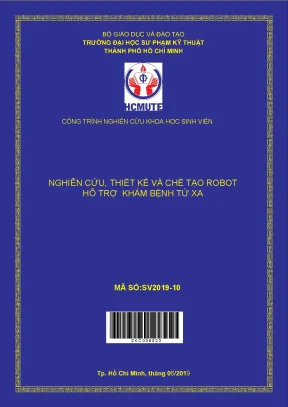 Hcmute nghiên cứu thiết kế và chế tạo robot hỗ trợ khám bệnh từ xa