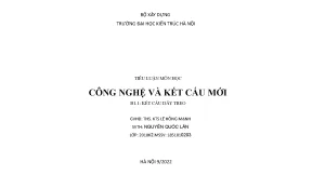 Tiểu luận môn học công nghệ và kết cấu mới b1 1 kết cấu dây treo