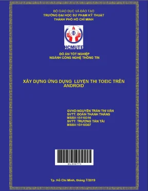 Đồ án hcmute xây dựng ứng dụng luyện thi toeic trên android