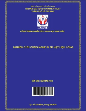 Hcmute nghiên cứu công nghệ in 3d vật liệu lỏng