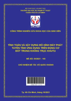 Hcmute tính toán và xây dựng mô hình máy phát tuyến tính ứng dụng trên động cơ đốt trong không trục khuỷu