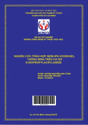 Đồ án hcmute nghiên cứu tổng hợp semi ipn hydrogel thông minh trên cơ sở n isopropylacrylamide