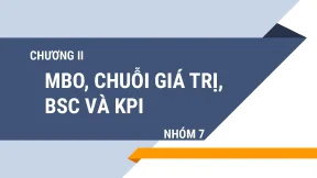 Mbo chuỗi giá trị bsc và kpi