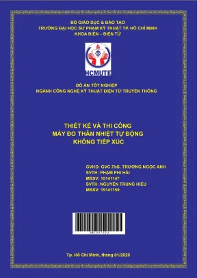 Đồ án hcmute thiết kế và thi công máy đo thân nhiệt tự động không tiếp xúc