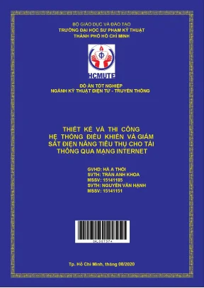 Đồ án hcmute thiết kế và thi công hệ thống điều khiển và giám sát điện năng tiêu thụ cho tải thông qua mạng internet