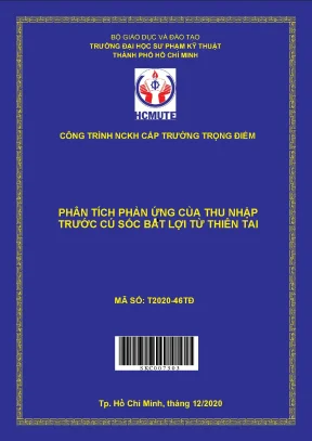 Hcmute phân tích phản ứng của thu nhập trước cú sốc bất lợi từ thiên tai