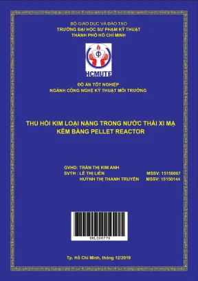Đồ án hcmute thu hồi kim loại nặng trong nước thải xi mạ kẽm bằng pellet reactor