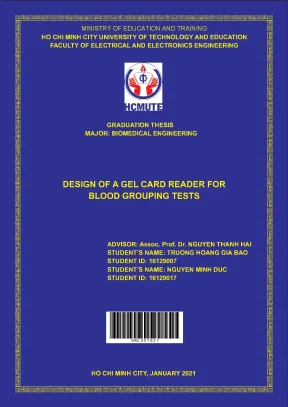 Đồ án hcmute design of a gel card reader for blood grouping tests