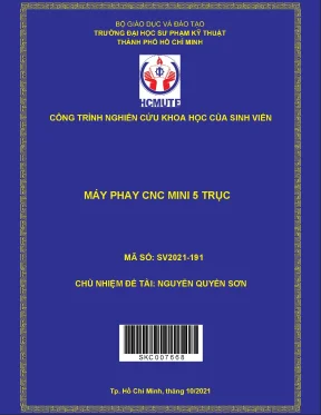 Hcmute máy phay cnc mini 5 trục