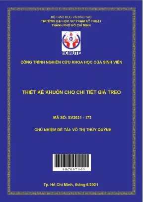 Hcmute thiết kế khuôn cho chi tiết giá treo