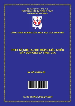 Hcmute thiết kế chế tạo hệ thống điều khiển máy uốn ống ba trục cnc