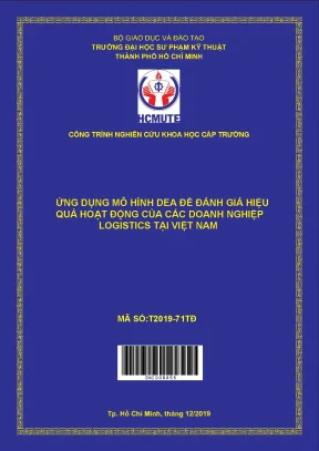 Hcmute ứng dụng mô hình dea để đánh giá hiệu quả hoạt động của các doanh nghiệp logistics tại việt nam