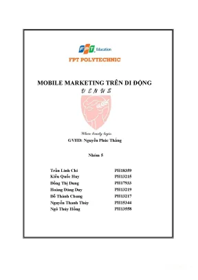 Tiểu luận mobile marketing trên di động mỹ phẩm venus