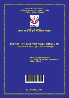 Đồ án hcmute thiết kế hệ thống trực tuyến quản lý an toàn hóa chất tại doanh nghiệp
