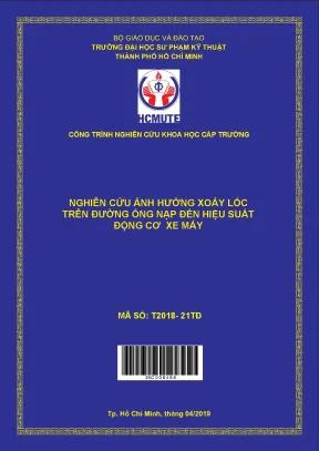 Hcmute nghiên cứu ảnh hưởng xoáy lốc trên đường ống nạp đến hiệu suất động cơ xe máy
