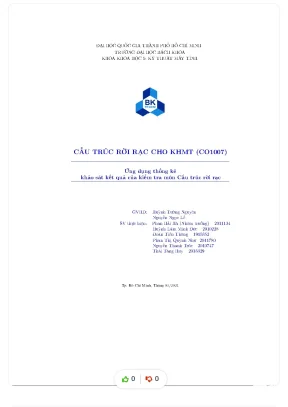 Tiểu luận cấu trúc rời rạc cho khmt co1007 ứng dụng thống kê khảo sát kết quả của kiểm tra môn cấu trúc rời rạc