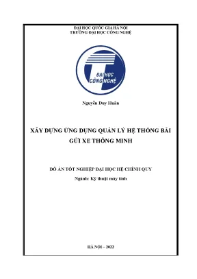 Xây dựng ứng dụng quản lý hệ thống bãi gửi xe thông minh