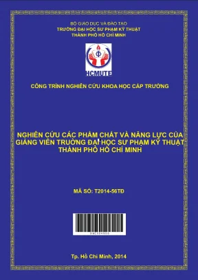 Hcmute nghiên cứu các phẩm chất và năng lực của giảng viên trường đại học sư phạm kỹ thuật thành phố hồ chí minh