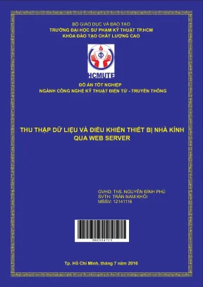 Đồ án hcmute thu thập dữ liệu và điều khiển thiết bị nhà kính qua web server