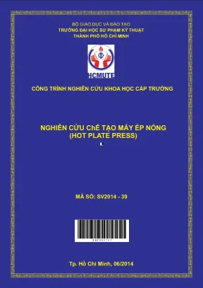 Hcmute nghiên cứu chế tạo máy ép nóng hot plate press
