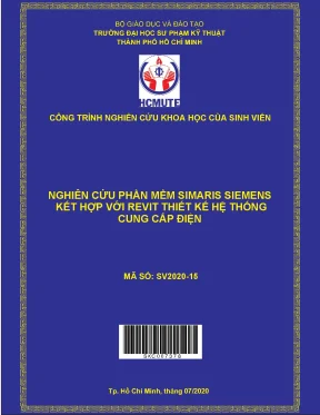 Hcmute nghiên cứu phần mềm simaris siemens kết hợp với revit thiết kế hệ thống cung cấp điện