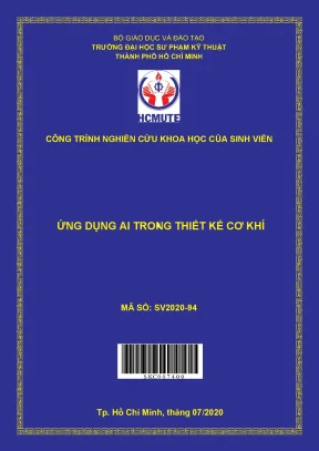 Hcmute ứng dụng ai trong thiết kế cơ khí