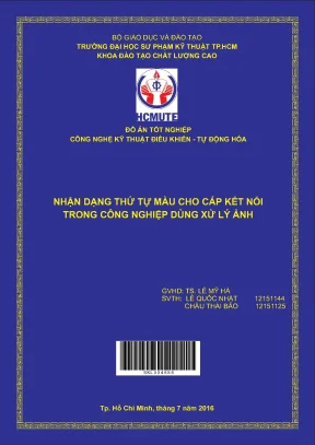 Đồ án hcmute nhận dạng thứ tự màu cho cáp kết nối trong công nghiệp dùng xứ lý ảnh