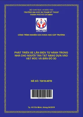 Hcmute phát triển xe lăn điện tự hành trong nhà cho người tàn tật nặng dựa vào vật mốc và bản đồ 3d