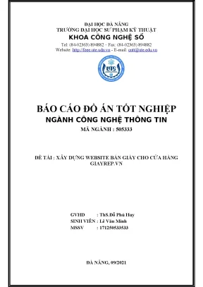 Xây dựng website bán giày cho cửa hàng giayrep vn
