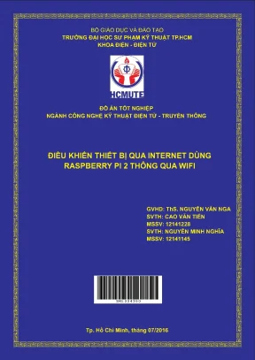 Đồ án hcmute điều khiển thiết bị qua internet dùng raspberry pi 2 thông qua wi fi