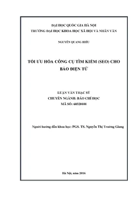 Luận văn thạc sĩ báo chí học thu thập và xử lý thông tin kinh tế của nhà báo