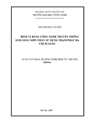 Luận văn thạc sĩ định vị bằng công nghệ truyền thống ánh sáng nhìn thấy sử dụng trạm phát đa chùm sáng