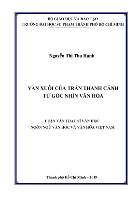 Luận văn thạc sĩ văn hóa và ngôn ngữ việt nam thế giới trẻ em trong văn xuôi của võ hồng