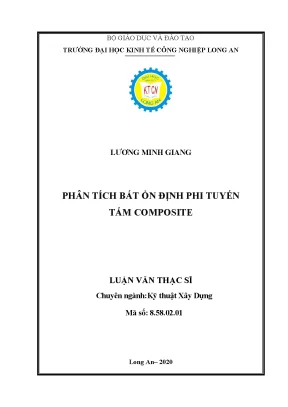 Luận văn thạc sĩ kỹ thuật xây dựng phân tích bất ổn định phi tuyến tấm composite