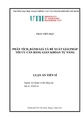 Luận án tiến sĩ phân tích đánh giá và đề xuất giải pháp tối ưu cân bằng giàn khoan tự nâng