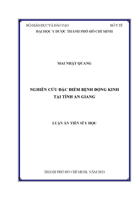 Luận án tiến sĩ y học nghiên cứu đặc điểm bệnh động kinh tại tỉnh an giang