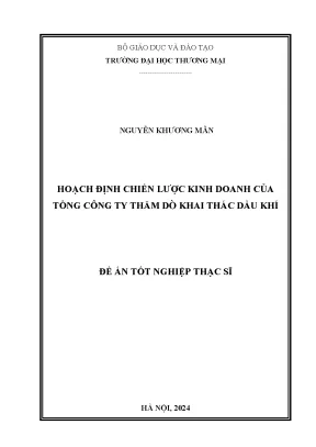 Luận văn hoạch định chiến lược kinh doanh của tổng công ty thăm dò khai thác dầu khí