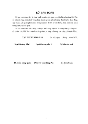 Luận án tiến sĩ nghiên cứu ảnh hưởng của một số thông số phun nhiên liệu đến đặc tính làm việc động cơ cng