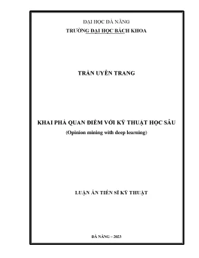 Luận án tiến sĩ khai phá quan điểm với kỹ thuật học sâu