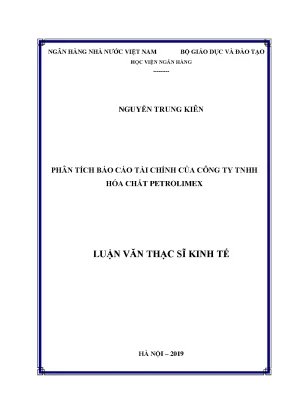 Luận văn thạc sĩ kế toán phân tích báo cáo tài chính của công ty trách nhiệm hữu hạn hóa chất petrolimex