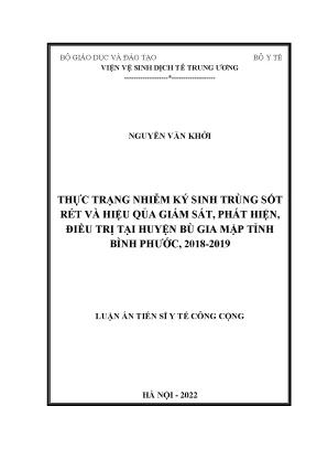 Luận án tiến sĩ y tế công cộng thực trạng tuân thủ một số quy trình kiểm soát nhiễm khuẩn bệnh viện và hiệu quả can thiệp tại bệnh viện thanh nhàn năm 2018 2020