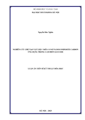 Luận án tiến sĩ kỹ thuật hóa học nghiên cứu chế tạo vật liệu trên cơ sở nanocomposite carbon ứng dụng trong cảm biến glucose