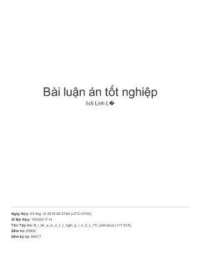 Bài luận án tốt nghiệp