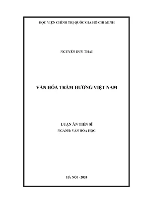 Luận án tiến sĩ văn hóa trầm hương việt nam