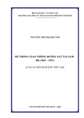 Luận án tiến sĩ trường đại học sư phạm thành phố hồ chí minh
