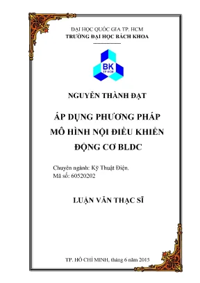 Luận văn thạc sĩ kỹ thuật điện áp dụng phương pháp mô hình nội điều khiển động cơ bldc